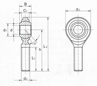 SAZJ. Extremidade de S Rod, extremidade SAZJ4* de China Rod, SAZJ6*, SAZJ7*, SAZJ9*, SAZJ11*, SAZJ12*