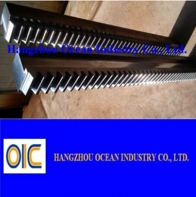 China 1M Racks de engrenagens para motor de porta deslizante com perfil de dente reto de módulo 1.0 fornecedor