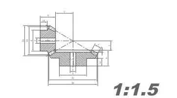 Basic Customization Spiral Bevel Gear for Power Tool