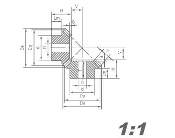Basic Customization Spiral Bevel Gear for Power Tool